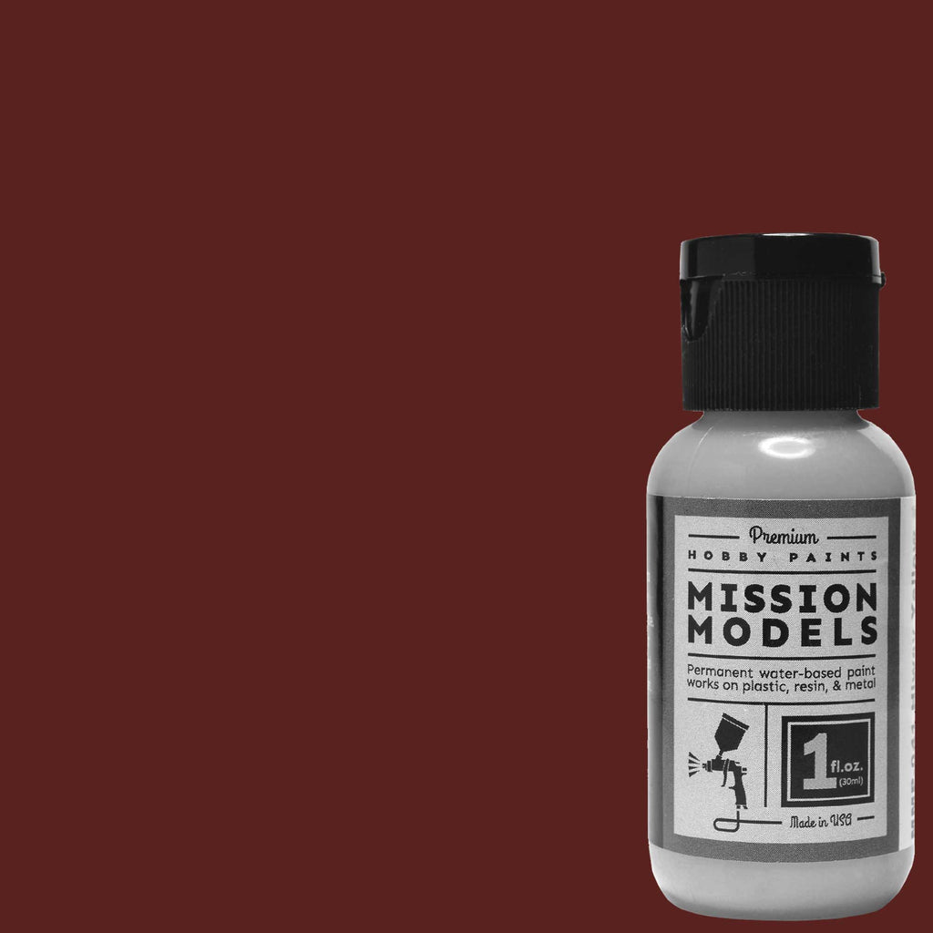 Mission Models MIOMMP-015 1 oz Acrylic Model Paint Bottle, Rotbraun RAL  8012